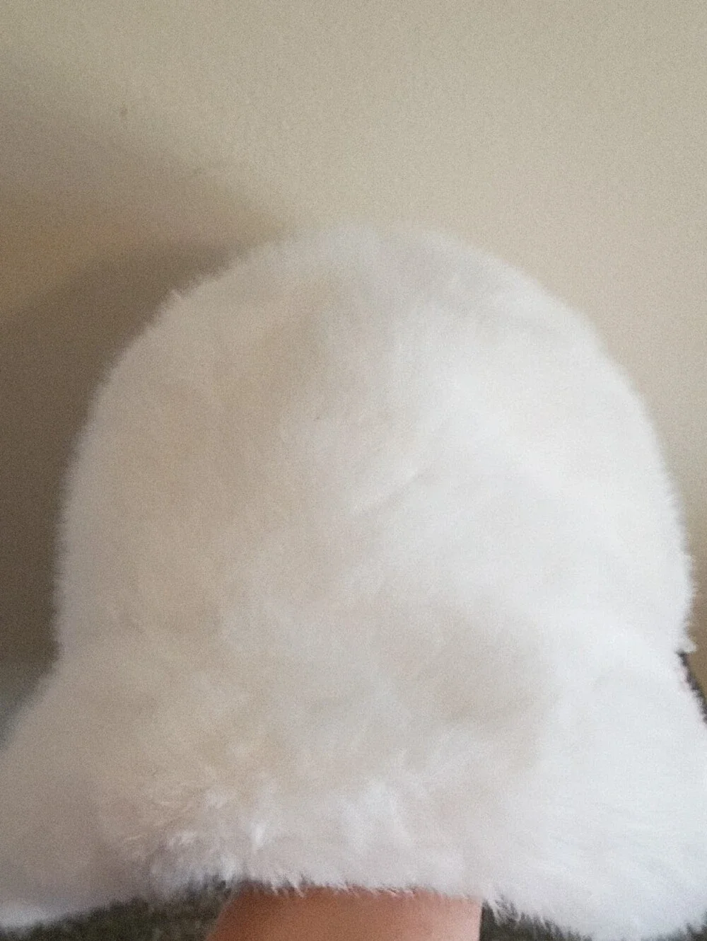 Kelly & Katie White Faux Fur Bucket Hat